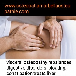 ostheopathie viscerale reequilibre ballonnements,surcharge foie,flatulence